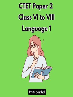 cover image of CTET Paper 2 Class VI to VIII Language 1